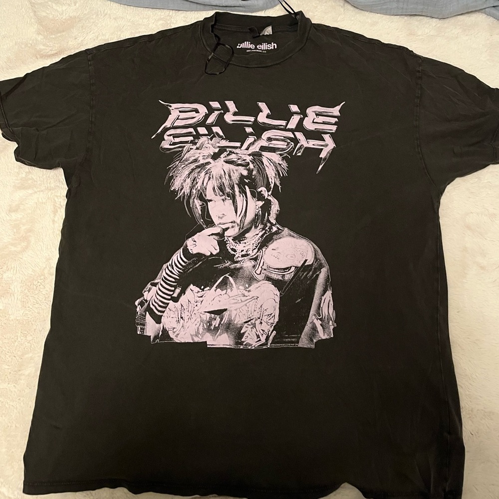 H&M Official Billie Eilish Oversized Band Tee